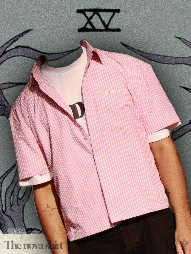 NOVA Shirt [ Pink stripes ]