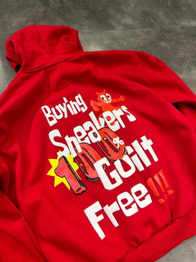 Guilt free behaviour zipper [RED]